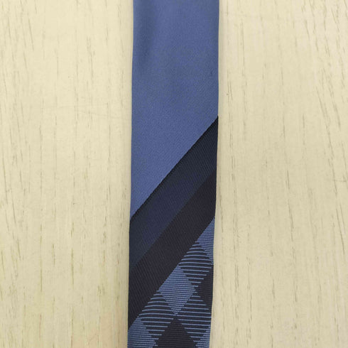 シーケーカルバンクライン ck Calvin Klein シルク100% ストライプ チェック マルチパターン リバーシブル 両大剣 ネクタイ メンズ