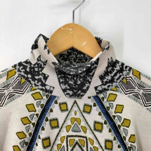 エトロ ETRO シルクカシミヤ混 幾何学模様タートルネックニット レディース EUR:44