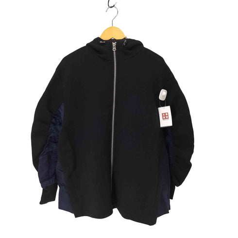 ザラ ZARA 異素材 コントラスト スウェットパーカー レディース import:S