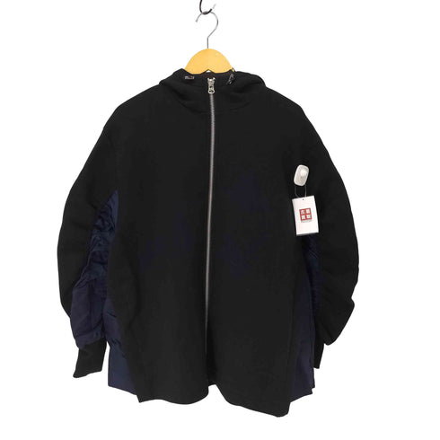 ザラ ZARA 異素材 コントラスト スウェットパーカー レディース import:S