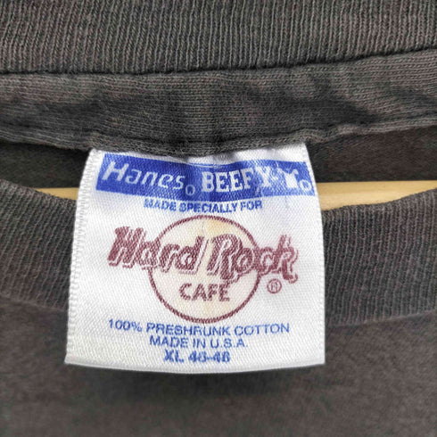ハードロックカフェ Hard Rock Cafe ブランドロゴプリント シングルステッチ S/S Tシャツ メンズ import:XL