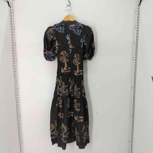 ザラ ZARA エンブロイダリー 刺繍 ティアードワンピース レディース import:S