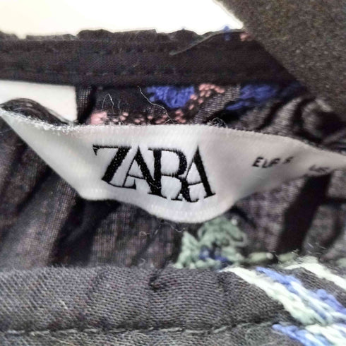 ザラ ZARA エンブロイダリー 刺繍 ティアードワンピース レディース import:S