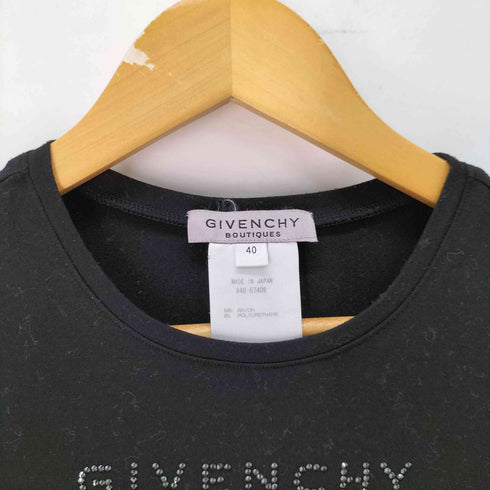 ジバンシィ GIVENCHY BOUTIQUES ラインストーンTシャツ レディース JPN:40
