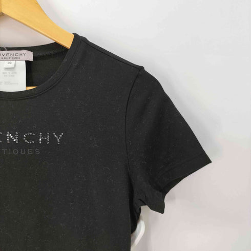 ジバンシィ GIVENCHY BOUTIQUES ラインストーンTシャツ レディース JPN:40