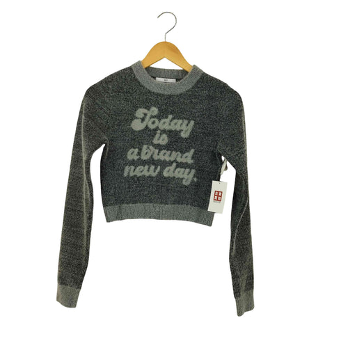 スライ SLY JQ LOGO MINKY CROP KNIT トップス レディース FREE