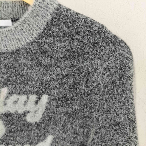 スライ SLY JQ LOGO MINKY CROP KNIT トップス レディース FREE