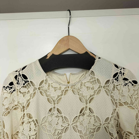レイビームス Ray BEAMS 26SS レース ベルカフス ロングスリーブ ワンピース レディース JPN:1