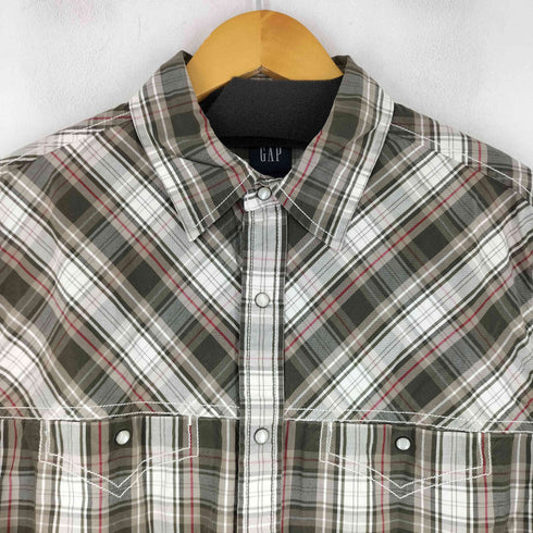 ギャップ Gap 00S チェック柄 L/S コットンシャツ メンズ JPN:M