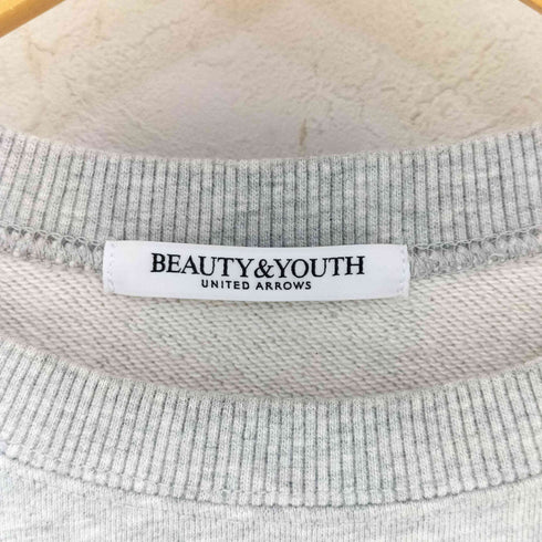 ビューティーアンドユースユナイテッドアローズ BEAUTY & YOUTH UNITED ARROWS コットン裏毛 ロゴスウェット プルオーバー レディース
