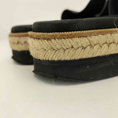 L'ESPADRILLE TROPEZIENNE エスパドリーユコンフォートレザーサンダル レディース EUR:36