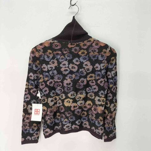 ミッソーニ MISSONI ウール混 花柄タートルニット レディース