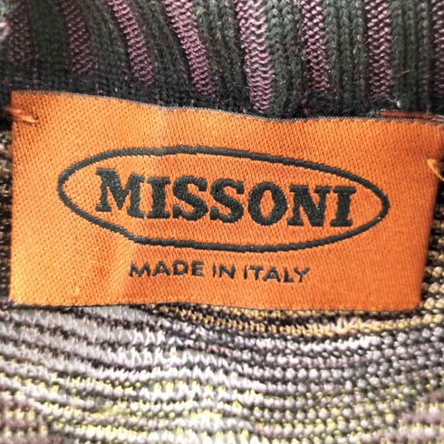 ミッソーニ MISSONI ウール混 花柄タートルニット レディース