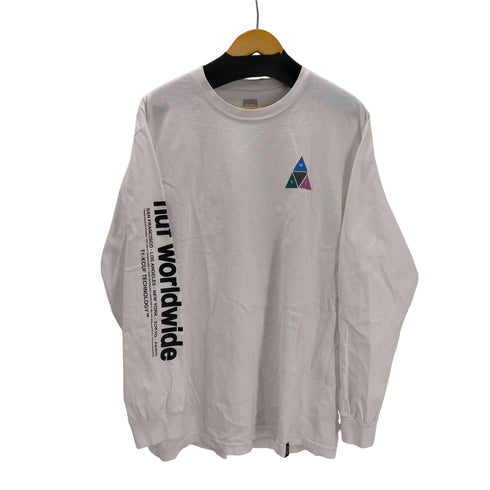 ハフ HUF PRISM TRIPLE TRIANGLE LONG SLEEVE T-SHIRT プリズム トリプル トライアングル ロングスリーブ Tシャツ メンズ JPN:L