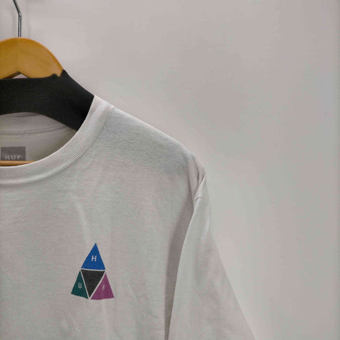 ハフ HUF PRISM TRIPLE TRIANGLE LONG SLEEVE T-SHIRT プリズム トリプル トライアングル ロングスリーブ Tシャツ メンズ JPN:L