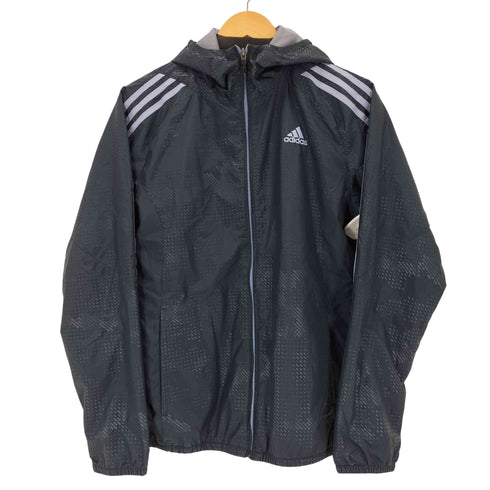 アディダス adidas ダークグレー ウィンドブレーカー メンズ JPN:M