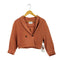 アメリ AMERI レーヨン混 クロップド丈 SHORT TOP ジャケット レディース S