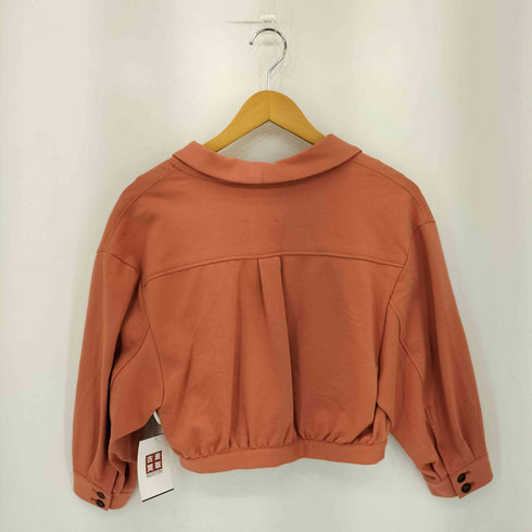 アメリ AMERI レーヨン混 クロップド丈 SHORT TOP ジャケット レディース S