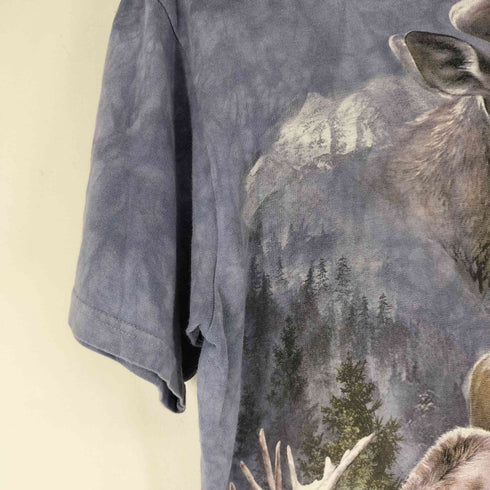 ザマウンテン the mountain 鹿プリント S/S Tシャツ メンズ JPN:M