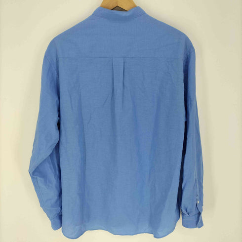 ユナイテッドアローズグリーンレーベルリラクシング UNITED ARROWS green label relaxing イージーリネン ジャストルーズ バンドカラー シャツ メンズ JPN:M