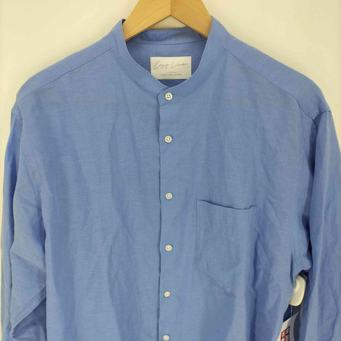 ユナイテッドアローズグリーンレーベルリラクシング UNITED ARROWS green label relaxing イージーリネン ジャストルーズ バンドカラー シャツ メンズ JPN:M