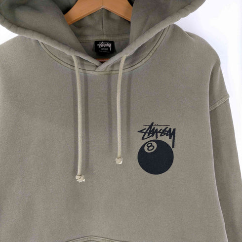 ステューシー Stussy 24SS 8 BALL HOODIE PIGMENT DYED 8ボール ピグメントダイ プルオーバー パーカー フーディー メンズ import:M