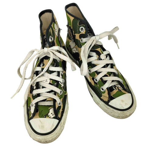 アベイシングエイプ A BATHING APE カモ柄 ハイカットスニーカー レディース JPN:23.5