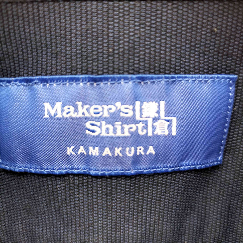 メーカーズシャツカマクラ Makers Shirt 鎌倉 ストレッチ ホリゾンタルカラー シャツ メンズ JPN:M