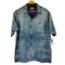 ディーゼル DIESEL 25SS D-NABIL-FSG Bowling shirt in distressed denim メンズ import:XL