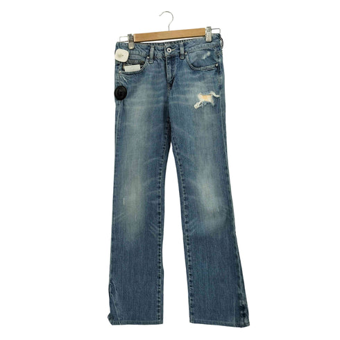 ディーゼル DIESEL 00s イタリア製 ダメージ加工 ストレートデニムパンツ メンズ W27 L32