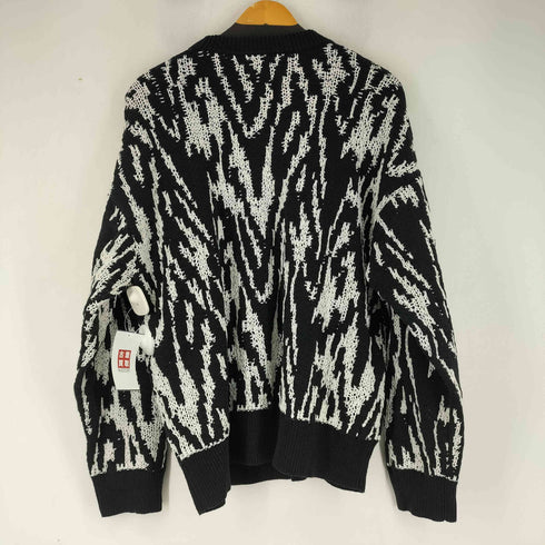 メゾンスペシャル MAISON SPECIAL Prime-Over Thunder Mesh Jacquard Crew Neck Knit Pullover メンズ JPN:2