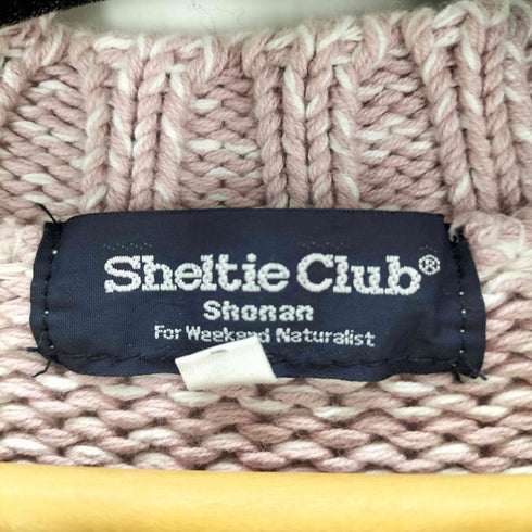 SHELTIE CLUB ケーブルコットンニット メンズ 50