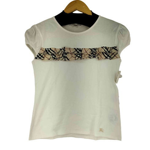 バーバリーロンドン BURBERRY LONDON ノバチェック フリル S/S Tシャツ レディース