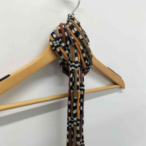ミッソーニ MISSONI イタリア製 マルチカラー網マフラー レディース