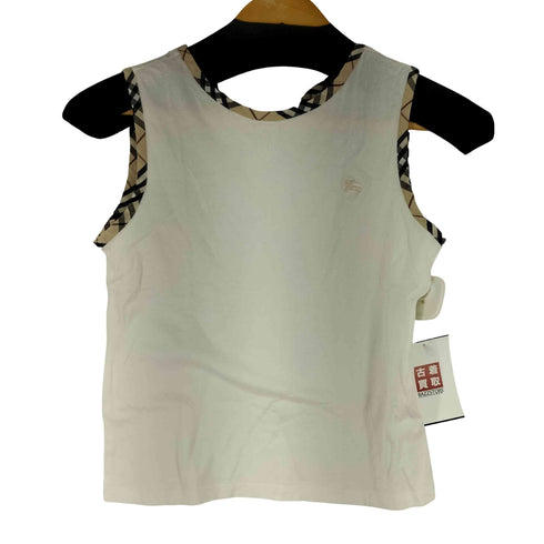 バーバリーロンドン BURBERRY LONDON ノバチェック ロゴ刺繍 タンクトップ レディース