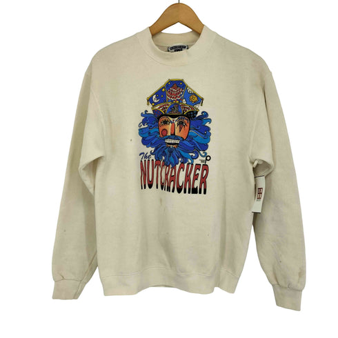リー Lee 90s USA製 NUTCRACKER プリント ハイネック 長袖 スウェット メンズ import:S