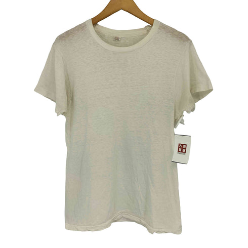 フルーツオブザルーム FRUIT OF THE LOOM 80-90s USA製 シングルステッチ クルーネック 半袖 無地 Tシャツ メンズ 38-40
