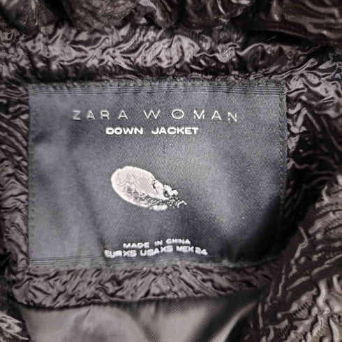 ザラ ZARA エンボス加工ダウンジャケット レディース import:XS