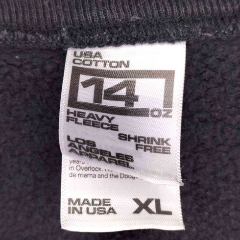 ロサンゼルスアパレル Los Angeles Apparel 14oz ヘビーウエイト クルーネックスウェット メンズ import:XL