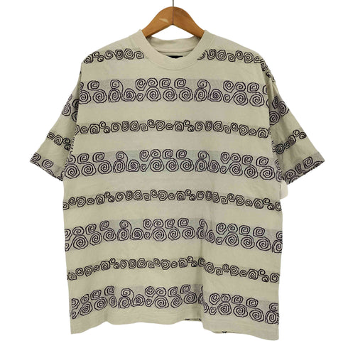 ビームス BEAMS ジャカード ボーダー クルーネック Tシャツ メンズ JPN:S