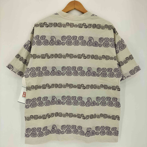 ビームス BEAMS ジャカード ボーダー クルーネック Tシャツ メンズ JPN:S