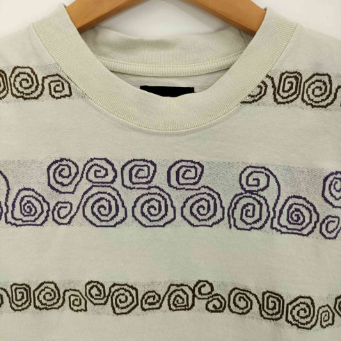 ビームス BEAMS ジャカード ボーダー クルーネック Tシャツ メンズ JPN:S