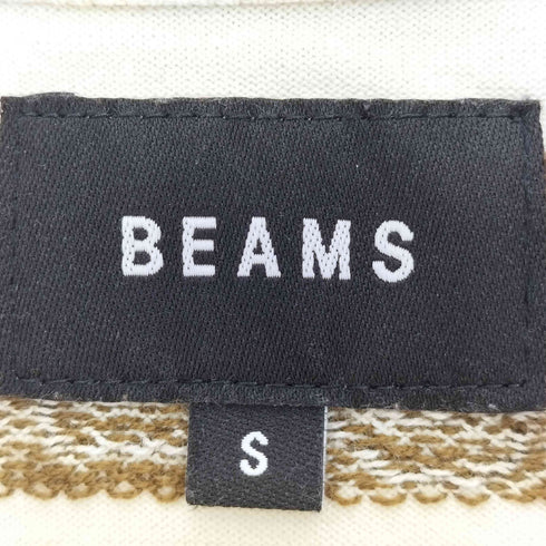 ビームス BEAMS ジャカード ボーダー クルーネック Tシャツ メンズ JPN:S