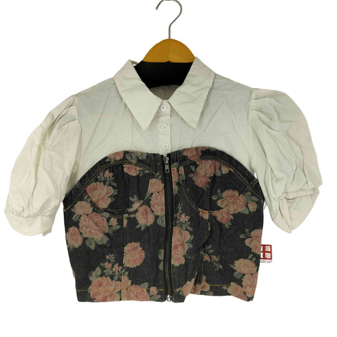 デニムドッキング S/S トップス レディース