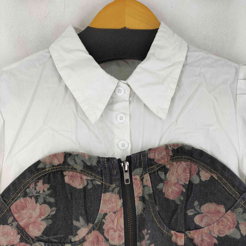 デニムドッキング S/S トップス レディース