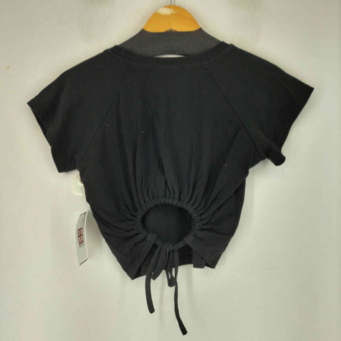 T&T バックデザイン フロントプリント S/S Tシャツ レディース