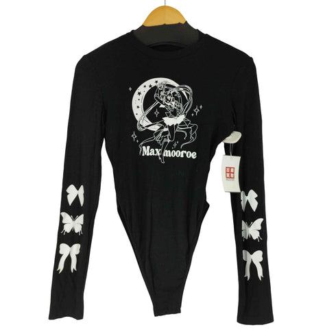 フロントプリント L/S ボディースーツ レディース import:M