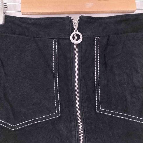 オンリー ONLY フロントジップデザイン レザースカート レディース JPN:XL