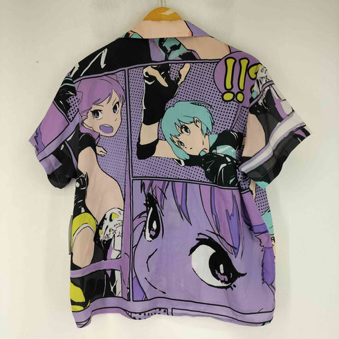 総柄 S/S オープンカラーシャツ レディース