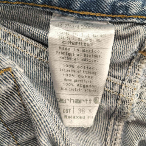カーハート Carhartt ダメージデニムパンツ メンズ 38×32